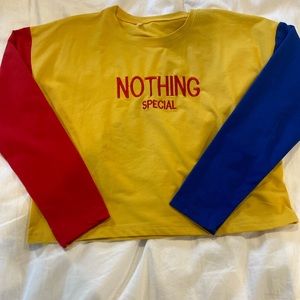 Long sleeve crop top